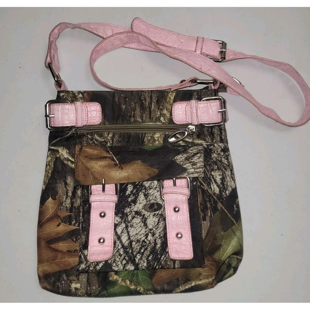 Realtree Camo‎ Crossbody Purse Handbag Adjustable Pink Strap